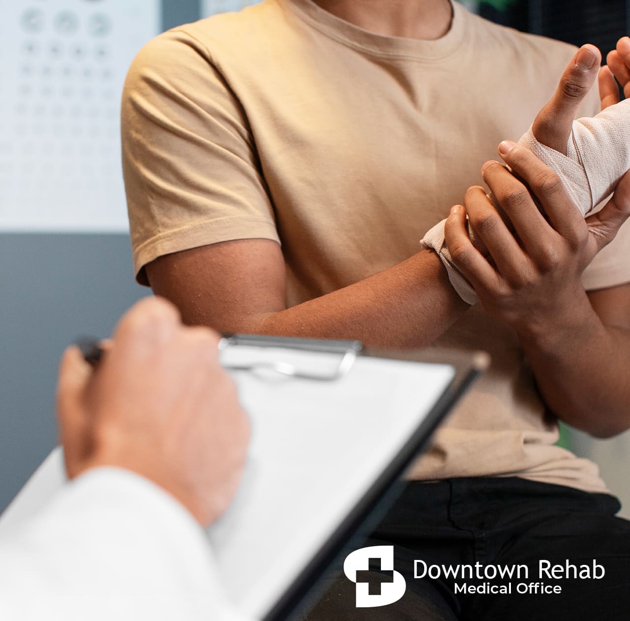 Pain management treatment in Brooklyn clinic helping patient relieve chronic pain